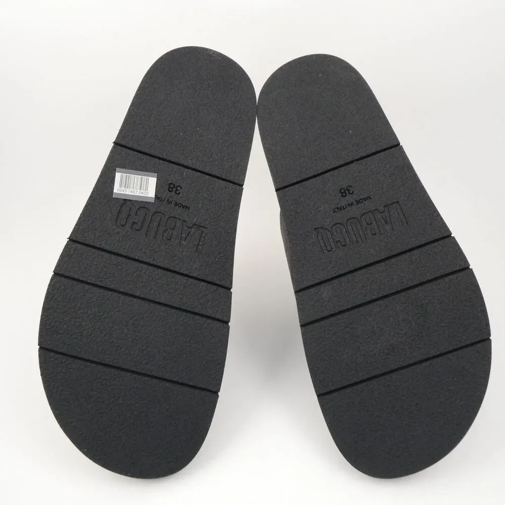 LABUCQ Mo Slide Black Nappa Cross Sandals Women's Sz US:7.5 - EU:38 Retail $350